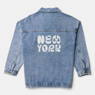 New Yorker Logo-Design im extravaganten Stil Jeansjacke