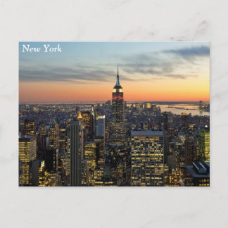 New Yorker Morgendämmerung Postkarte