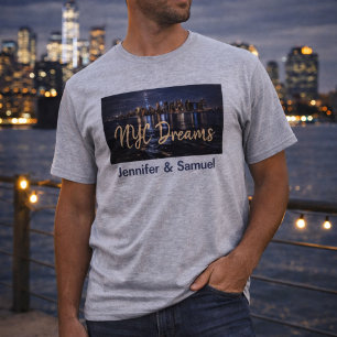 New Yorker Nachtlichter, Romantik und Skyline-Träu T-Shirt