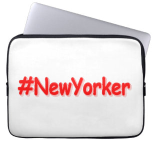 "#New Yorker " Niedliches Design. Jetzt kaufen Laptopschutzhülle