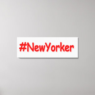 "#New Yorker " Niedliches Design. Jetzt kaufen Leinwanddruck