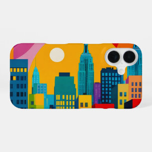 New Yorker Pop-Art iPhone 16 Hülle