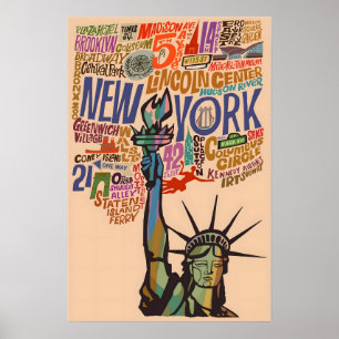 New Yorker Poster Art City Druck