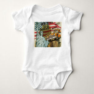 New Yorker Reiseplakat. Baby Strampler