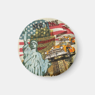 New Yorker Reiseplakat. Magnet