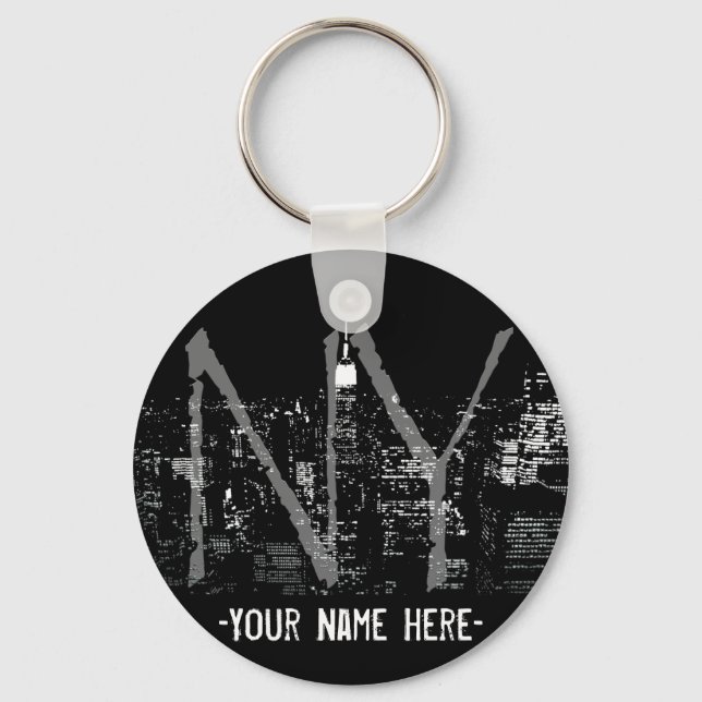New Yorker Schlüsselketten maßgeschneiderte New Yo Schlüsselanhänger (Vorderseite)