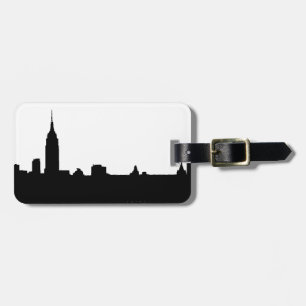 New Yorker Silhouette Black & White Gepäckanhänger