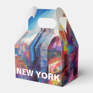 New Yorker Skyline Abstract Art Geschenkschachtel