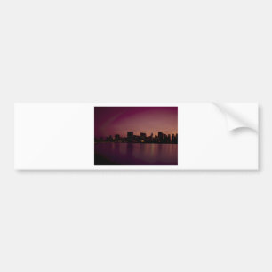 New Yorker Skyline bei Dämmerung Autoaufkleber