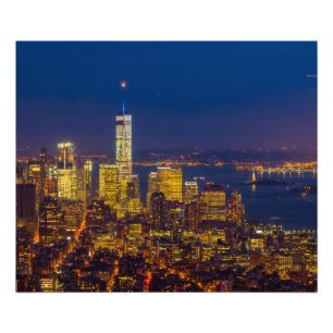New Yorker Skyline nach Sonnenuntergang 24*20 Foto