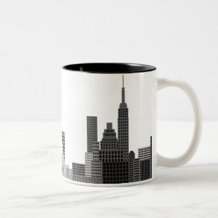 New Yorker Skyline Zweifarbige Tasse