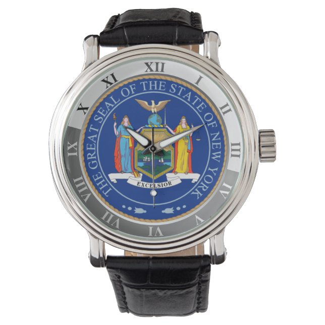 New Yorker Staat Armbanduhr (Vorderseite)
