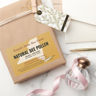 New Yorker Staat Beekeeper Food Product Labels Rechteckiger Aufkleber