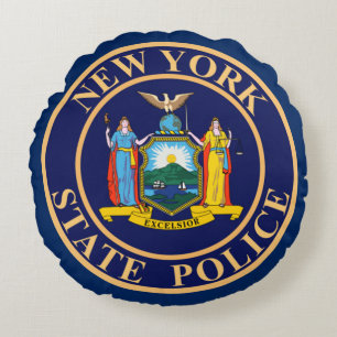 New Yorker Staat Police Rundes Kissen