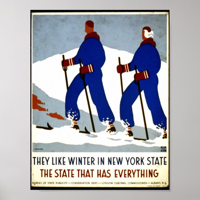 New Yorker Staat Poster (Vorne)