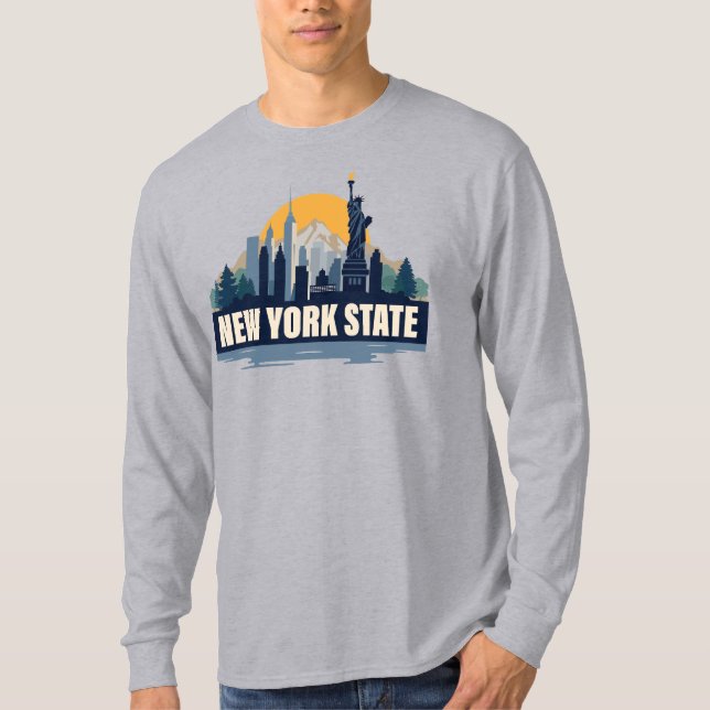 New Yorker Staat, USA T-Shirt (Vorderseite)