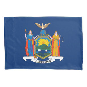 New Yorker Staatsflagge Kissenbezug