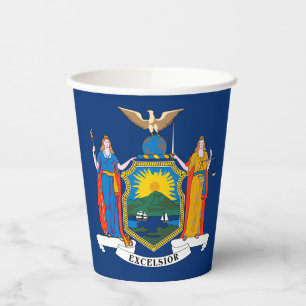 New Yorker Staatsflagge Pappbecher