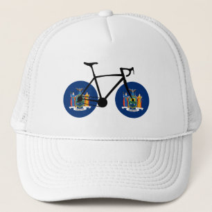 New Yorker Staatsflagge Radfahren Truckerkappe
