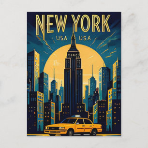 New Yorker Stadt Manhattan Skyline Urbanes Abenteu Postkarte