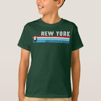 New Yorker Stadtansicht im klassischen Retro-Stil T-Shirt