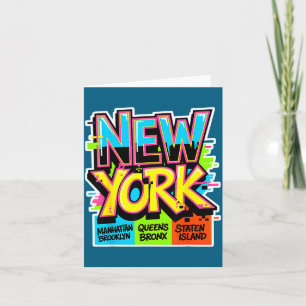 New Yorker Stadtbild Bronx Queens Manhattan Staat Karte