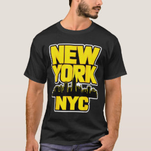 New Yorker Stadtbild Bronx Queens Manhattan Staat T-Shirt
