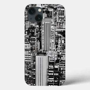 New Yorker Stadtbild in Schwarz und Weiß Case-Mate iPhone Hülle