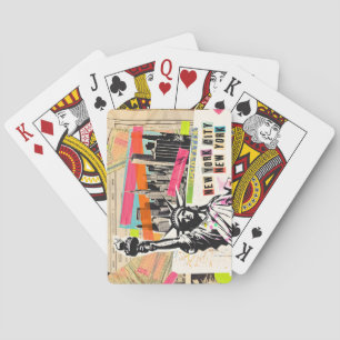 New Yorker Stadtlandschaft Reise Magazin Pop Art C Spielkarten