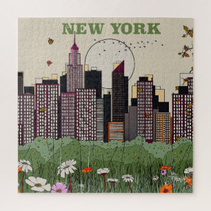 New Yorker Stadtsilhouette