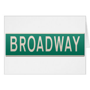 New Yorker Straßenschild - Broadway.