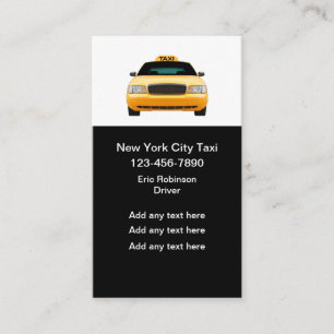 New Yorker Taxi Budget Geschäftskarten Visitenkarte