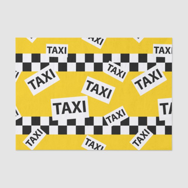New Yorker Taxifahrer gelb Seidenpapier (Vorderseite)