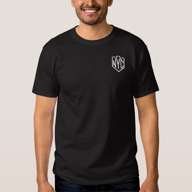 New Yorker Uni Besticktes T-Shirt (Vorderseite)