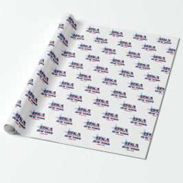 New Yorker US Flagge Staat Geschenkpapier