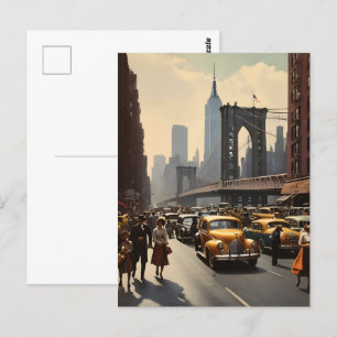 New Yorker Vintage-Poster Postkarte