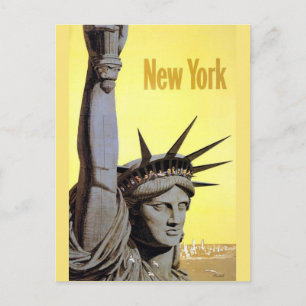 New Yorker Vintage-Reisepostkarte Postkarte