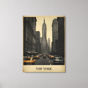 New Yorker Vintageplakat Leinwanddruck