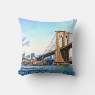 New Yorker Widerlager der Brooklyn Bridge Kissen
