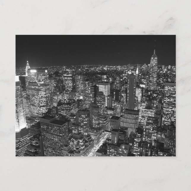 New Yorker Wolkenkratzer Postkarte (Vorderseite)