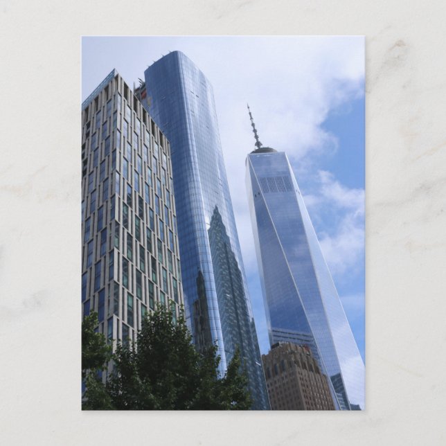 New Yorker Wolkenkratzer Postkarte (Vorderseite)
