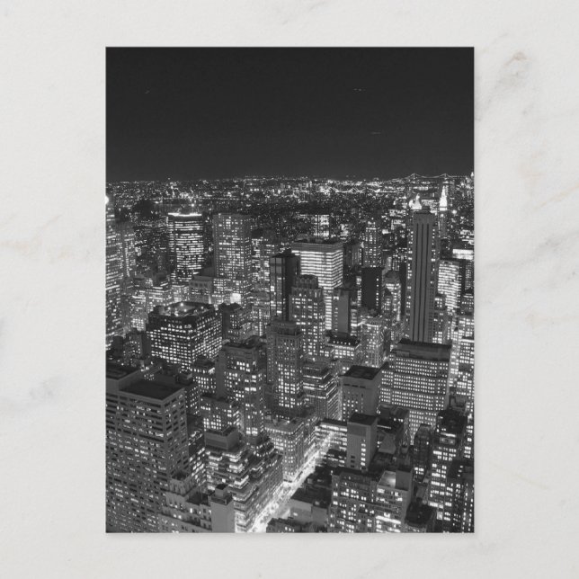 New Yorker Wolkenkratzer Postkarte (Vorderseite)