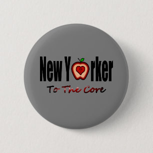 New Yorker zum Kern mit geschnittenem großem Appl Button