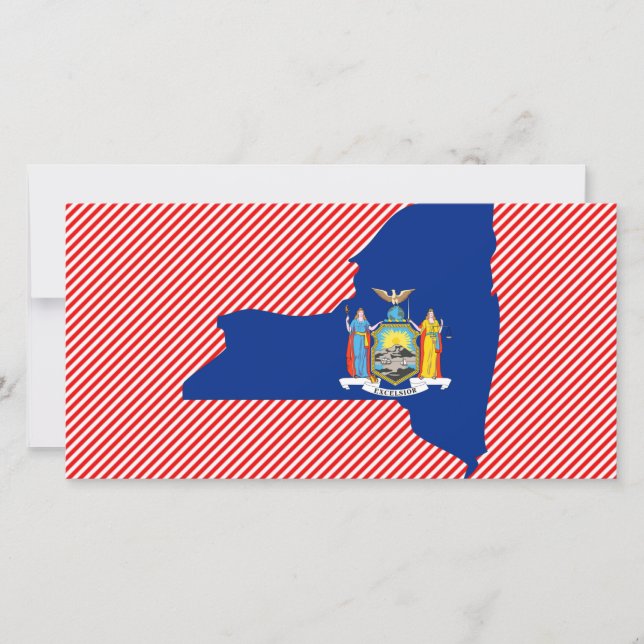 New- Yorkflaggen-Karte (Vorderseite)