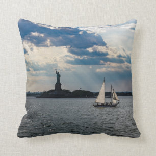 New- Yorkhafen-Freiheitsstatue Wurfs-Kissen Kissen