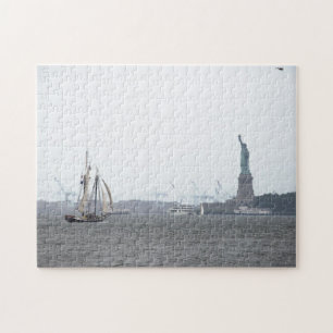 New- Yorkhafen im Nebelpuzzlespiel