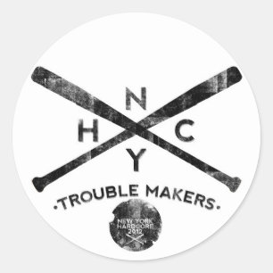 New- Yorkhardcore Runder Aufkleber