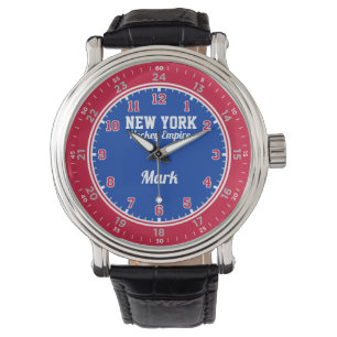 New- YorkHockey-Reich 24 Stunden-Uhr Armbanduhr