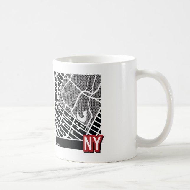 New- Yorkkarte Tasse (Rechts)