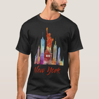 New- Yorkmann-T-Shirt - Schwarzes T-Shirt